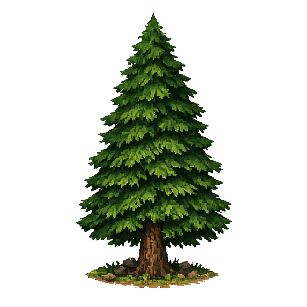Pine / Oak / Birch Tree, Deadwood Log