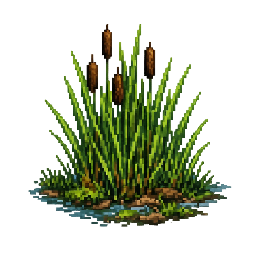 Reeds, Cattails, Dry Grass